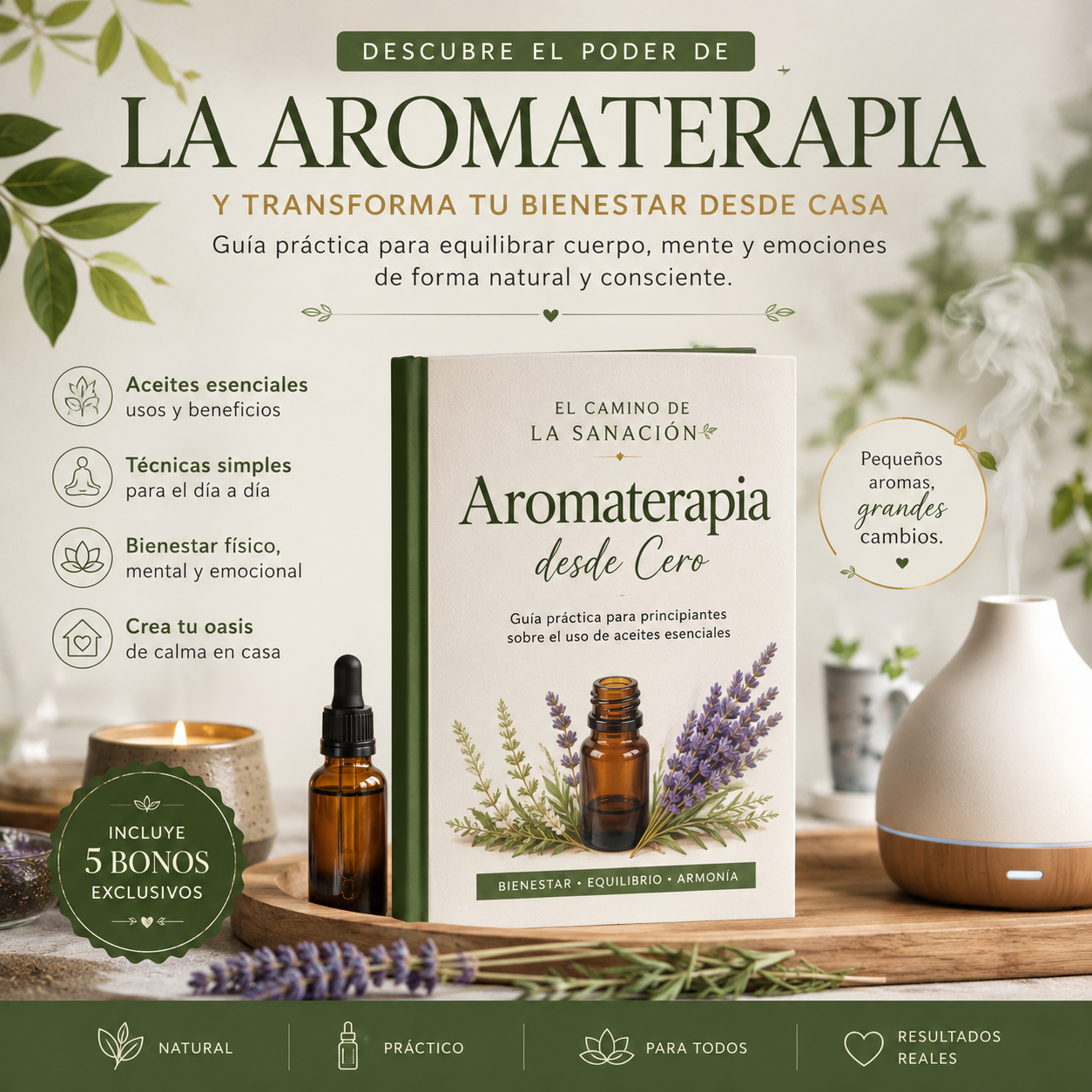 Kit Completo de Aromaterapia para el Bienestar Integral  🎁 + 5 Bonos exclusivos
